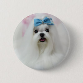 Bóton Redondo 5.08cm Custom Dog Photo | Personalized Pet Button Pin