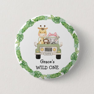 Bóton Redondo 5.08cm Custom Name is a WILD ONE Button