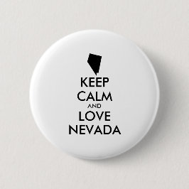 Bóton Redondo 5.08cm Customizable KEEP CALM and LOVE NEVADA