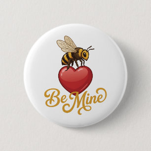 Bóton Redondo 5.08cm Cute Be Mine Favo de Mel 