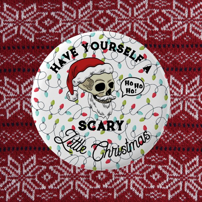 Bóton Redondo 5.08cm Cute Engraçado Tenha Um Natal Assustador (Criador carregado)