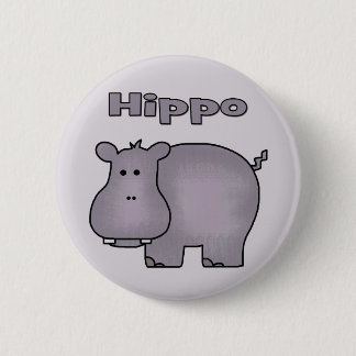 Bóton Redondo 5.08cm Cute Hippo