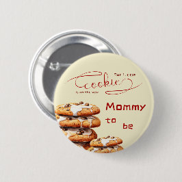 Bóton Redondo 5.08cm Cute Little Cookie Baby Shower Mommy-to-be