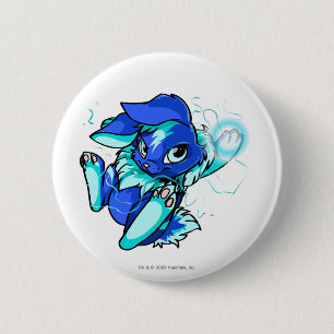 Bóton Redondo 5.08cm Cybunny amarelo com estrelas