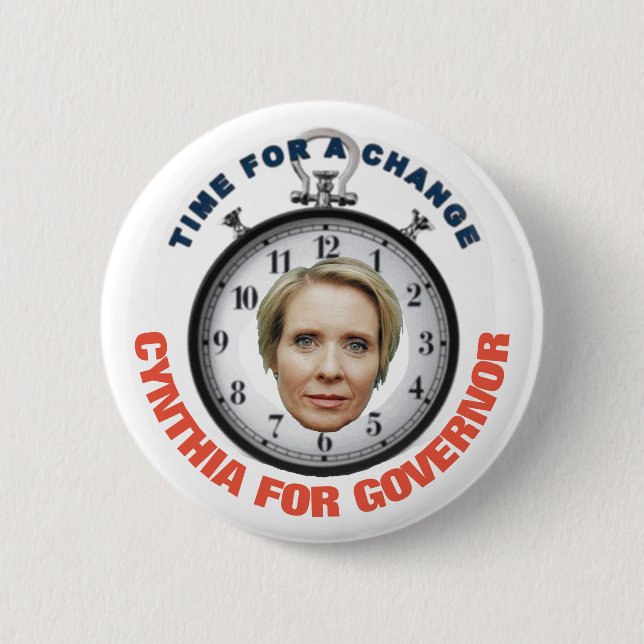 Bóton Redondo 5.08cm Cynthia Nixon 2018 (Frente)