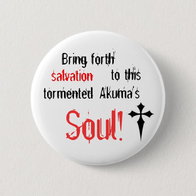 Bóton Redondo 5.08cm D. Botão cinzento do homem (Frente)