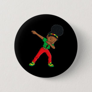 Bóton Redondo 5.08cm Dabbing Black Princess Cute Brown Skin