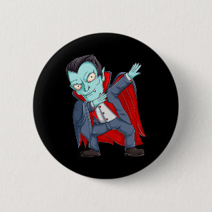 Bóton Redondo 5.08cm Dabbing Dracula Vampire Shirts Toddler Halloween B