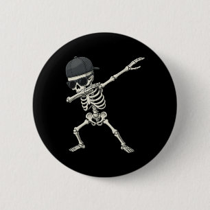 Bóton Redondo 5.08cm Dabbing Skeleton Pirate Halloween Kids Jolly Roger