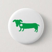 Dachshund do dia de St Patrick