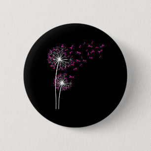 Bóton Redondo 5.08cm Dandelion Faith Hope ama a consciência do Cancer