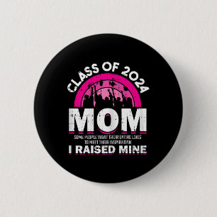 Bóton Redondo 5.08cm De 2024 Mulheres Formandos Da Mãe Da Família De Li