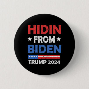 Bóton Redondo 5.08cm De Biden Trump 2024 Homens Engraçados Anti Joe Bid