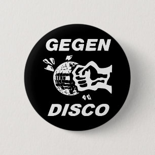 Bóton Redondo 5.08cm De encontro a Disco (schwarzweiss em)
