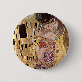 Bóton Redondo 5.08cm ~ de Gustavo Klimt o beijo