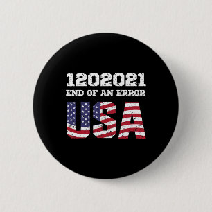 Bóton Redondo 5.08cm De Um Erro Na Inauguração De Biden Harris 1202021
