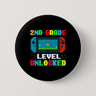 Bóton Redondo 5.08cm De Volta à Escola Nível 2ª Série Desbloqueado Game