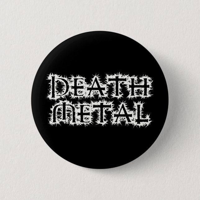 Bóton Redondo 5.08cm Death Metal (Frente)