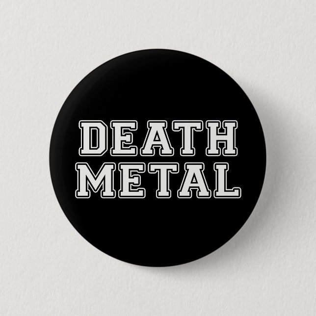 Bóton Redondo 5.08cm Death Metal (Frente)