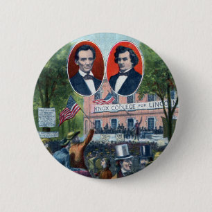 Bóton Redondo 5.08cm Debate de Lincoln-Douglas de 1858