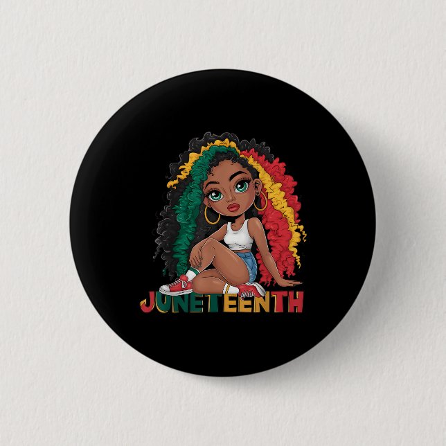 Bóton Redondo 5.08cm Décimo Junto 1865 Décima Junta Rainha Negra (Frente)