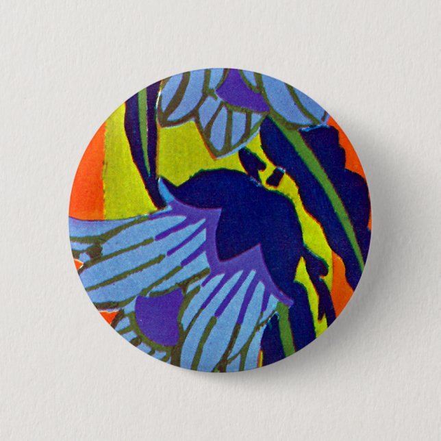 Bóton Redondo 5.08cm Deco de Arte de Seguy #4 em Emporio Moffa (Frente)