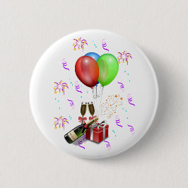 Bóton Redondo 5.08cm Decorações de Celebração