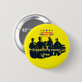 Bóton Redondo 5.08cm defensores da liberdade amarelo brilhante