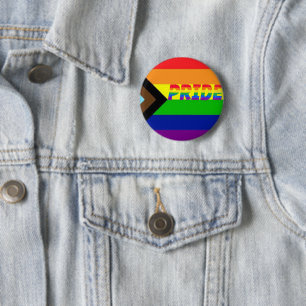 Bóton Redondo 5.08cm Defesa do Orgulho Gay LGBTQ+ Progresso