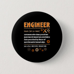 Bóton Redondo 5.08cm Definição de Engenheiro Engenharias Engraçado Ciên
