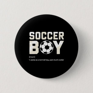 Bóton Redondo 5.08cm Definição de Menino de Futebol