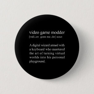 Bóton Redondo 5.08cm Definição do Modder de Jogo de Vídeo - Modulação d
