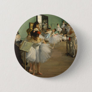 Bóton Redondo 5.08cm Degas Dance Class Balés Dancers Ballerina Art