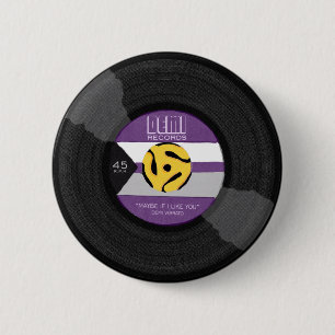 Bóton Redondo 5.08cm Demi registra Orgulho Demisexual Vinil LGBTQ Pin