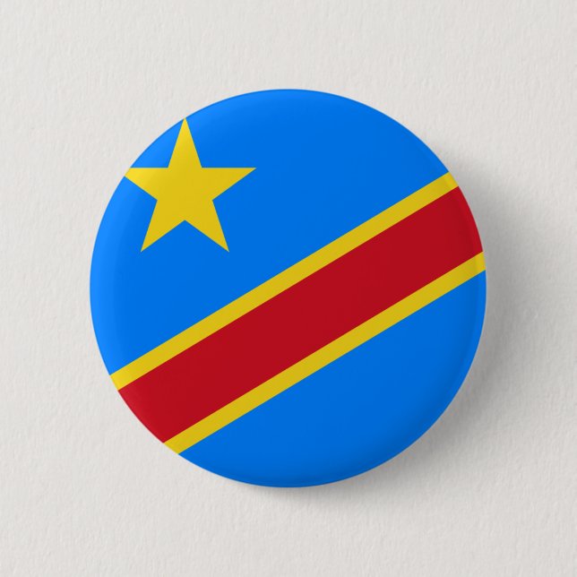Bóton Redondo 5.08cm democrático do congo (Frente)