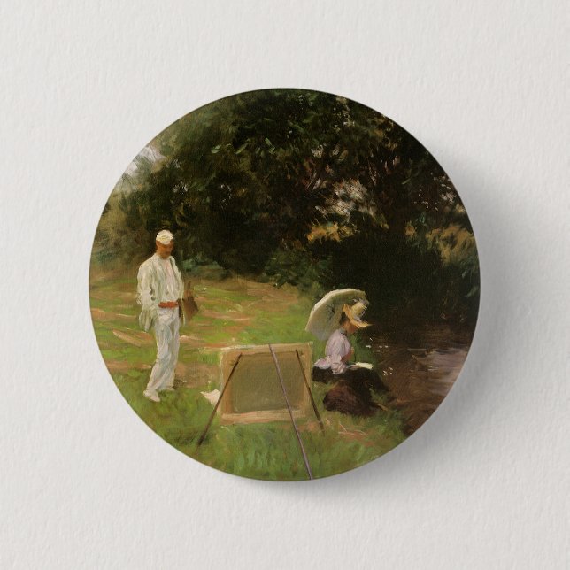 Bóton Redondo 5.08cm Dennis Miller Bunker Pintando em Calcot por Sargen (Frente)