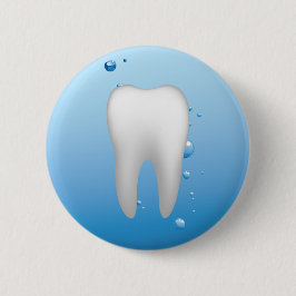 Bóton Redondo 5.08cm Dentista dental branco do escritório do dente & da