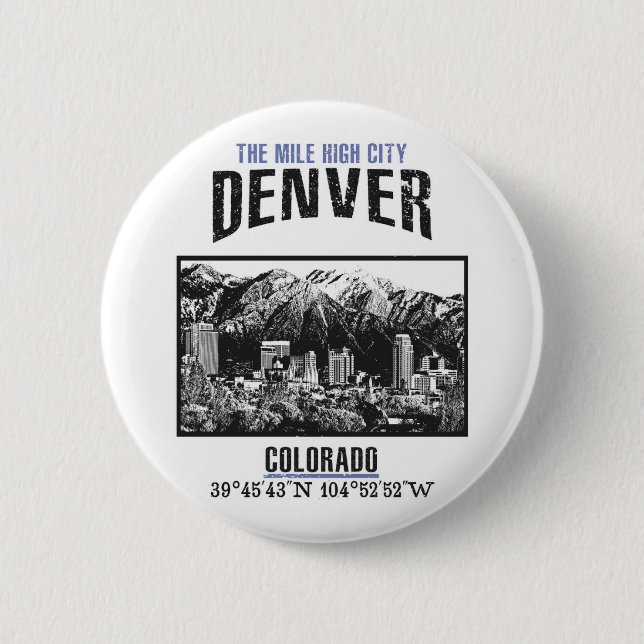 Bóton Redondo 5.08cm Denver (Frente)