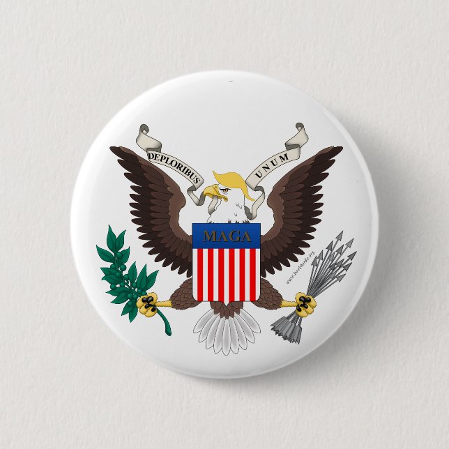 Bóton Redondo 5.08cm Deploribus Unum! Botão (Frente)