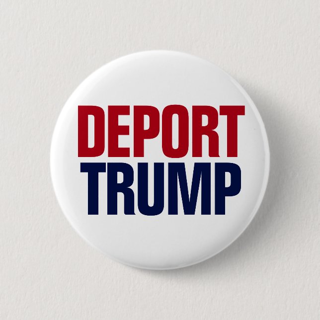Bóton Redondo 5.08cm Deport Trump - Anti-Presidente Trump (Frente)