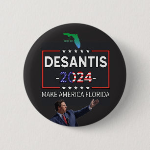 Bóton Redondo 5.08cm DeSantis para o Presidente 2024