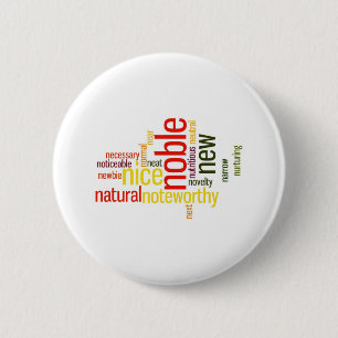 Bóton Redondo 5.08cm Descreva-se com adjetivos - N