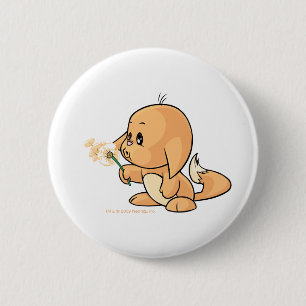 Bóton Redondo 5.08cm Desejando Kacheek alaranjado