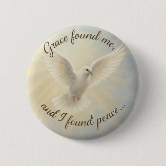 Bóton Redondo 5.08cm Desenho de Botão Personalizado Pombo da Paz...
