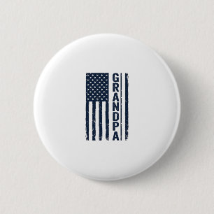 Bóton Redondo 5.08cm Desenho Patriótico Distressed Bandeira Americana V