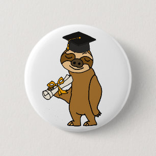 Bóton Redondo 5.08cm Desenhos animados engraçados da graduação da
