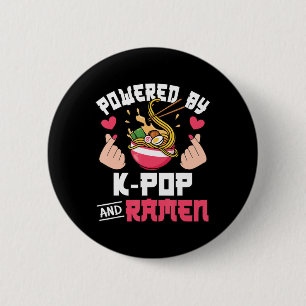 Bóton Redondo 5.08cm Desenvolvido Por K-Pop E Ramen Fofo Música Kpop An