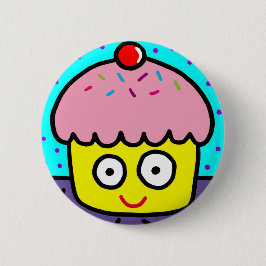 Bóton Redondo 5.08cm design #2 do botão do cupcake