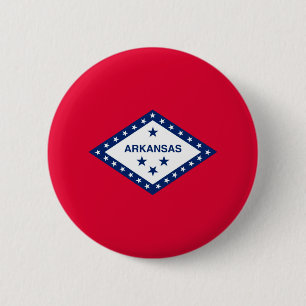 Bóton Redondo 5.08cm Design da bandeira do estado de Arkansas