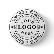Design de Botão Personalizado com Logotipo Redondo